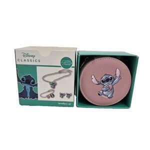 DISNEY Lilo & Stitch Jewellry Set Box Earrings Necklace Bracelet Zinc Alloy 1017